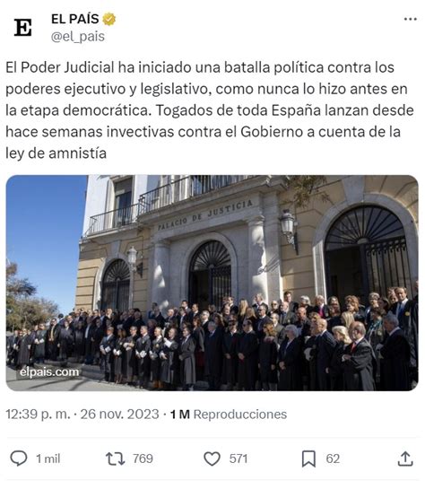 El Poder Judicial ha iniciado una batalla política contra los poderes