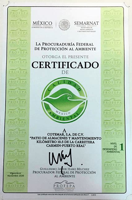 Trámites Obtener El Certificado De Calidad Ambiental Turística Profepa