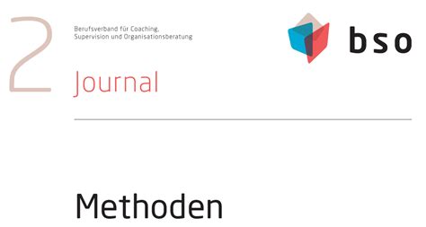 Journal bso | bso - Berufsverband für Coaching, Supervision und ...