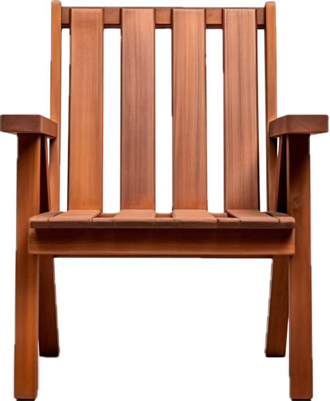 Ai Generated Modern Wooden Chair Png Png