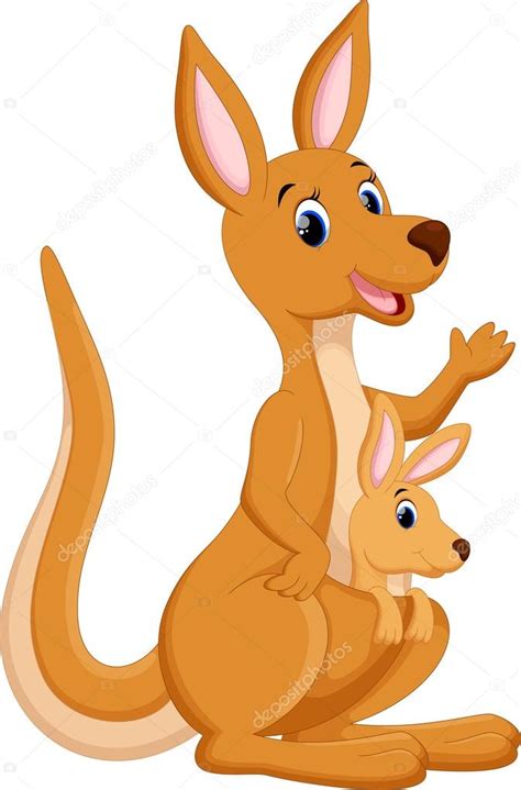 Cute Kangaroo Cartoon