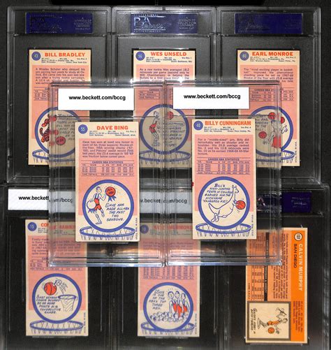 Lot Detail Lot Of 8 Basketball Graded Rookie Cards From 1969 70 W