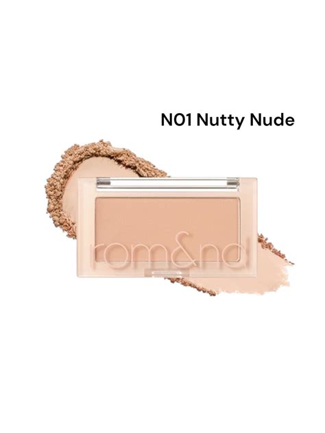 Мягкие спрессованные румяна в теплом бежевом оттенке Rom nd Better Than Cheek N01 Nutty Nude 4 г