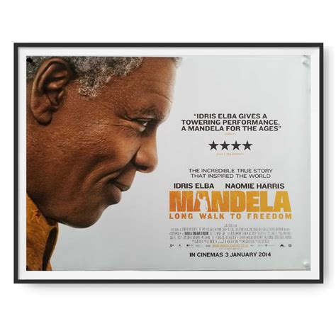 Mandela Long Walk To Freedom 2013 Original Uk Quad Poster Cinema