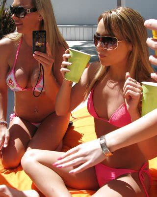 Hannah West Stripping Off Bikini For Hardcore Groupsex By The Pool Porn Pictures XXX Photos