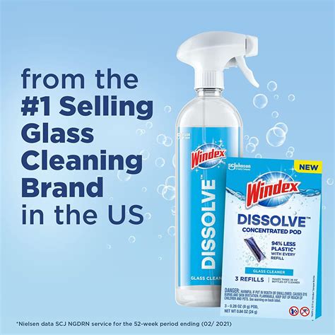 Windex Dissolve Concentrated Glass Cleaner Refill Pods - Pack of 3 ...