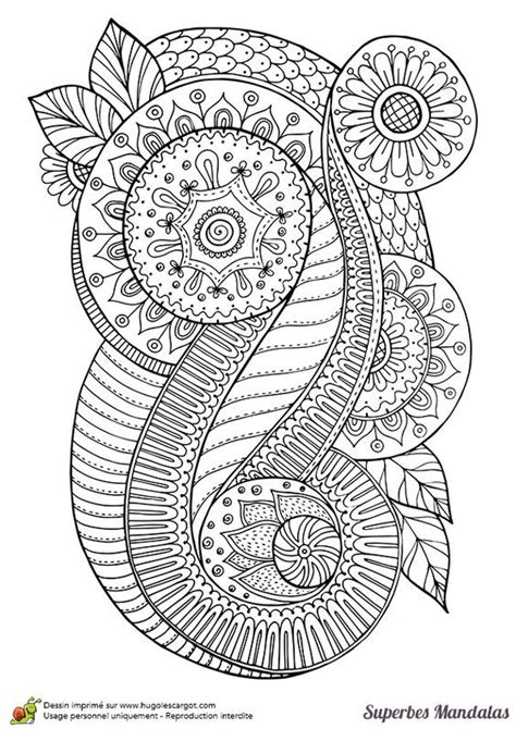 Coloriage Dun Superbe Mandala Abstrait Paisley