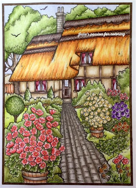 Colored By Julies Passion For Coloring Gardens Coloring Book Coloring