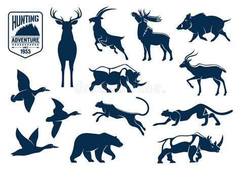 Hunting Animals Clipart Image