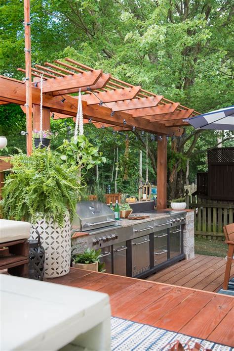 Small Outdoor Kitchen With Roof How To Turn Your Backyard Into An