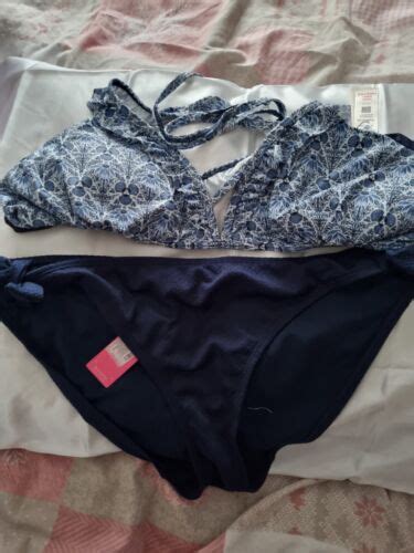 WOMENS BIKINI SET ACCESSORIZE BOTTOMS 16 FATFACE TOP 16 BNWT MIXED