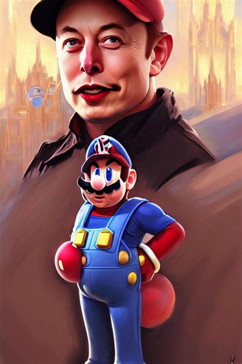 Krea Ai Elon Musk As Mario From The Super Mario Bros Real