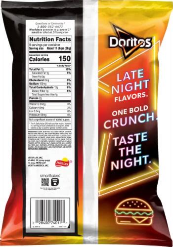 Doritos® Late Night Sizzlin' Cheeseburger Tortilla Chips, 9 oz - Kroger