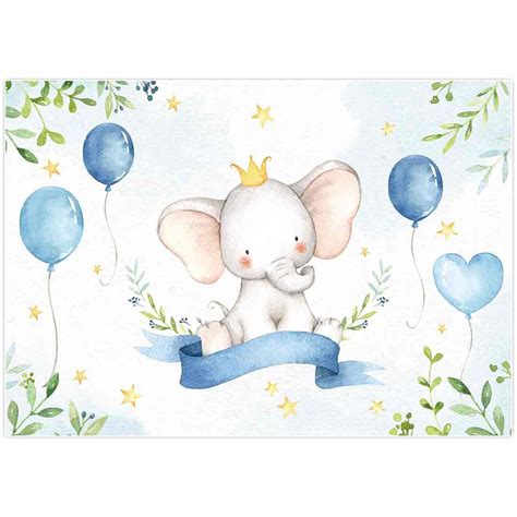 Buy Allenjoy 7x5ft Watercolor Elephant Backdrop For Birthday Party