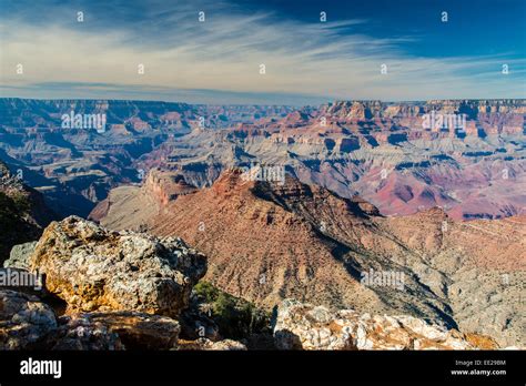 Top View Of South Rim From Desert View Grand Canyon National Park