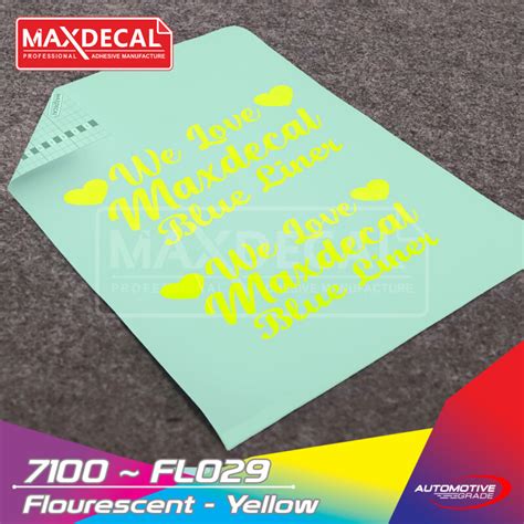 Maxdecal Fl Fluorescent Yellow Maxdecal Professional