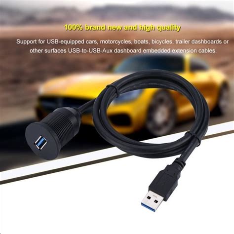 Ej Life C Ble Usb Panneau De Montage Rallonge Flush Pour Voiture