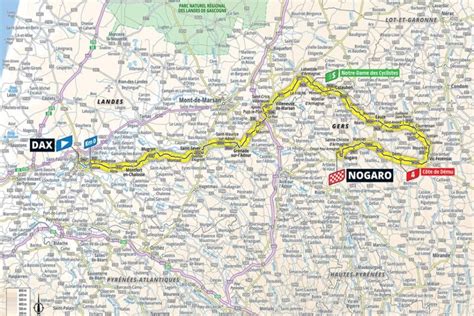 Carte Tour De France D Couvrez La E Tape Entre Dax Et Nogaro