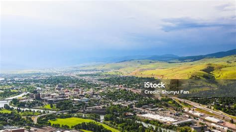 Missoula From Mount Sentinel Montana Stock Photo Download Image Now