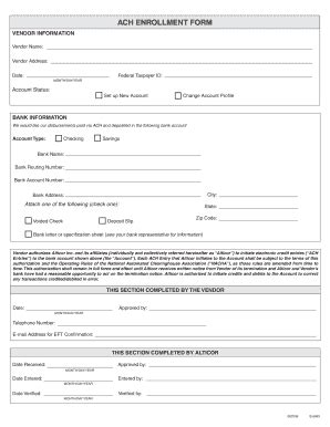 Fillable Online ACH Enrollment Form E6963 Fax Email Print PdfFiller