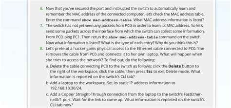 Solved Capstone Project Secure Switch Ports In Packet Chegg