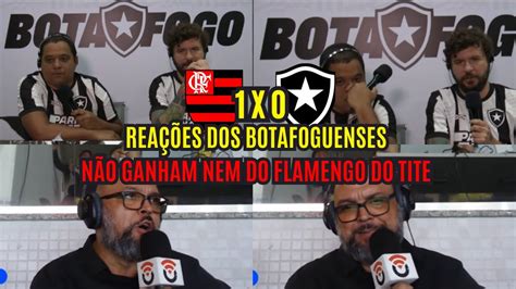 REACT BOTAFOGO PERDER ATÉ PRO FLAMENGO DO TITE FLAMENGO 1 X 0