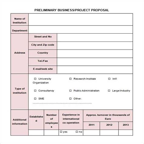 project proposal templates