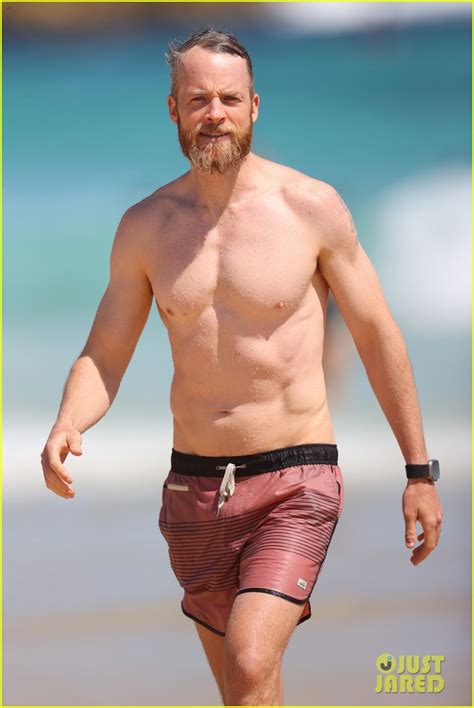 Photo Hamish Blake Shirtless Beach Day Photo Just Jared