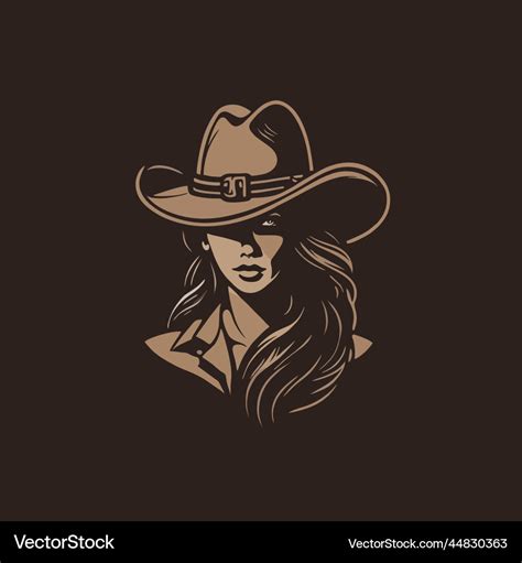 Cowgirl 2 Royalty Free Vector Image Vectorstock