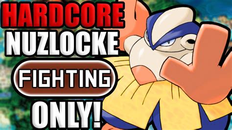 Pokémon Sapphire Hardcore Nuzlocke FIGHTING Types Only No items No