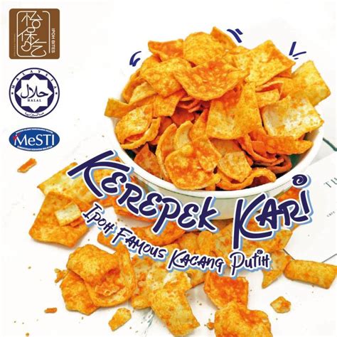 Kacang Putih Ipoh Famous Kerepek Kari Curry Chips HALAL 125g Pack