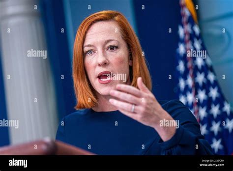 Washington Usa 06th Apr 2022 White House Press Secretary Jen Psaki