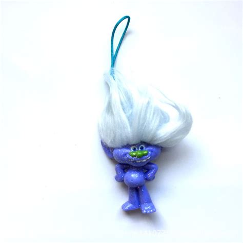 2020 Trolls Pvc Action Figures Keychain Toys 7cm Poppy Branch Biggie