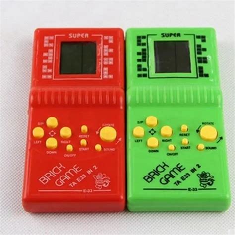 Classic Tetris Hand Held LCD Electronic Game Toys Fun Brick Game Riddle ...