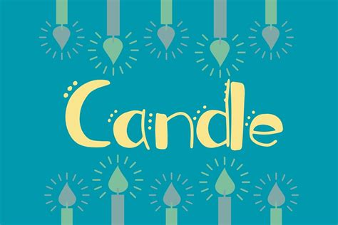 Candle Font By The Best Altphabet · Creative Fabrica