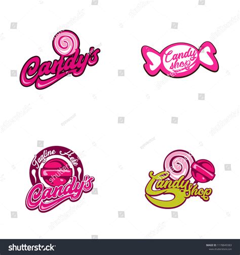 Candy Vector Logo Template Candy Shop Stock Vector Royalty Free