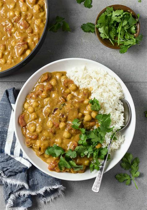 Easy Vegan Chickpea Curry (Low Fat, Healthy) Shane & Simple