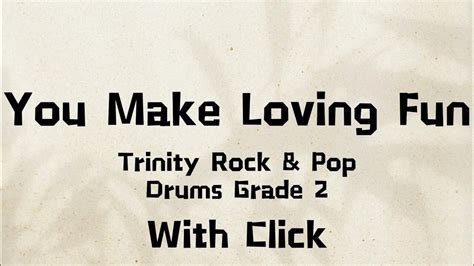 【you Make Loving Fun Fleetwood Mac】 Trinity Rock And Pop Drums Grade