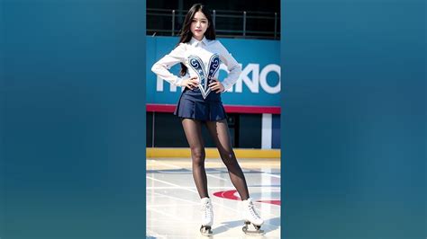 [ai 01][4k]ai Picture Ice Rink Figure Skating Cute Beauty Lookbook Vlog Ai 그림 피겨스케이팅 미녀 패션 룩북