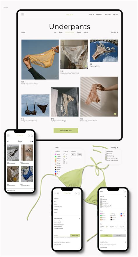 Lingerie Online Store E Commerce Ux Ui Concept On Behance
