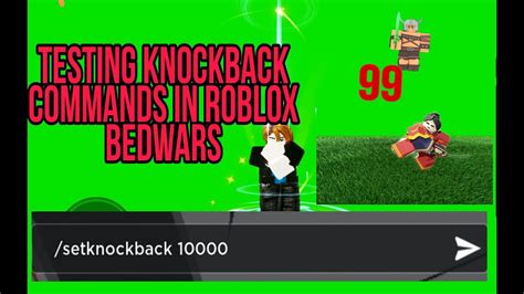 Testing The Knockback Command Roblox Bedwars YouTube