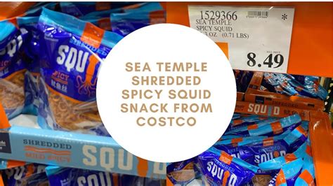 Sea Temple Shredded Spicy Squid Snack From Costco Youtube