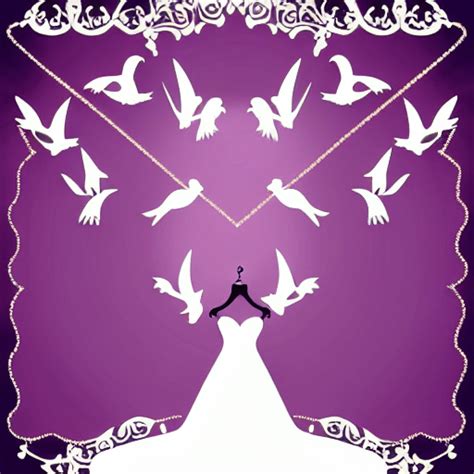 Wedding Bell Doves Vector · Creative Fabrica