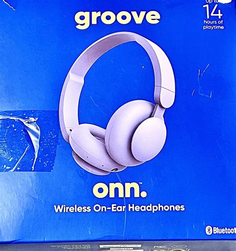 Onn Groove Bluetooth On Ear Headphones Purple 14hrs Playtime Ebay