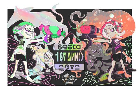 Splatoon 2 - official Inklings vs. Octolings Splatfest art