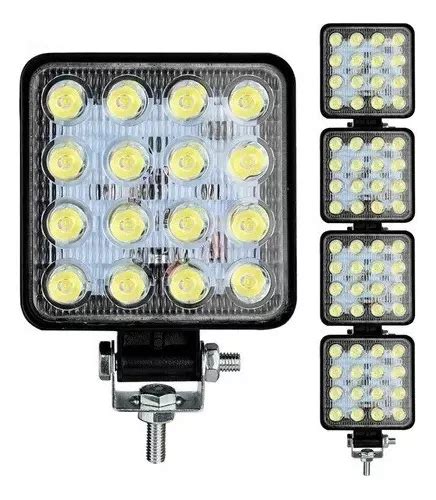 Kit Farol Milha Led W V V Quadrado Off Road K