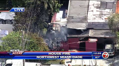 Firefighters Work To Extinguish House Fire In Nw Miami Dade Wsvn