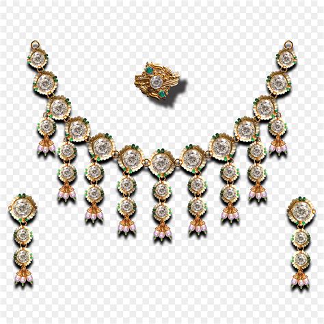 Jewellery Necklace PNG Picture Daimond Necklace Jewellery Set