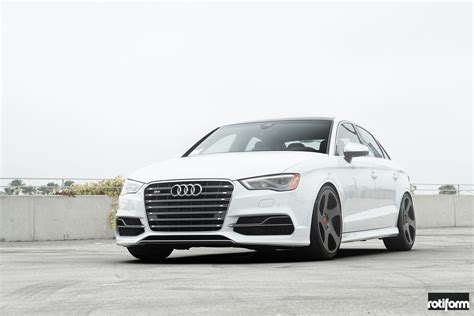 Diamond White Audi S3 Enhanced With Custom Parts and Rotiform Rims ...