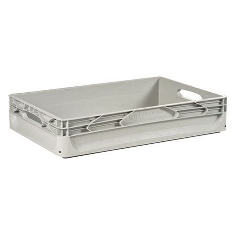 Caja Industrial De Polipropileno Artplast 600x400 H 120 Mm Gris Con